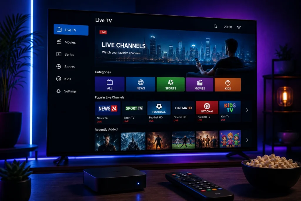 IPTV for Sony Smart TV